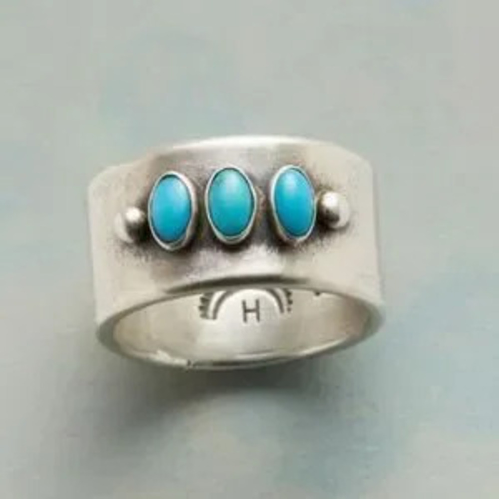 Boho stone?ring N1977